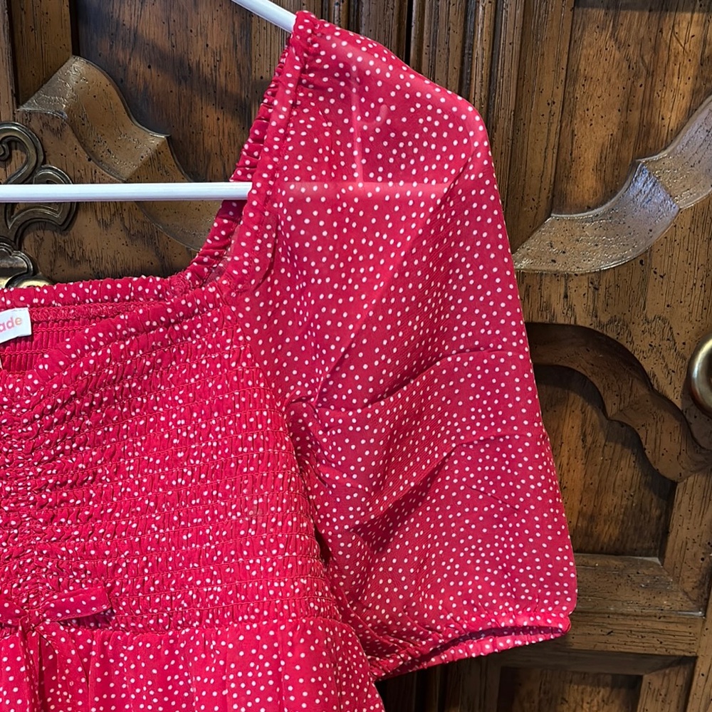 Red Polka Dot Kids Dress by Cat & Jack - Picture 4 of 4